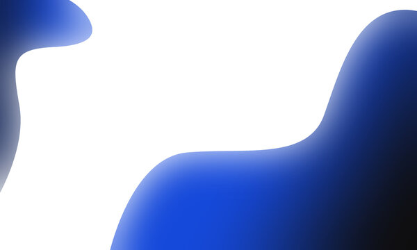 Fondo abstracto azul con formas fluidas y degradado sobre fondo blanco, dise&ntilde;o moderno minimalista