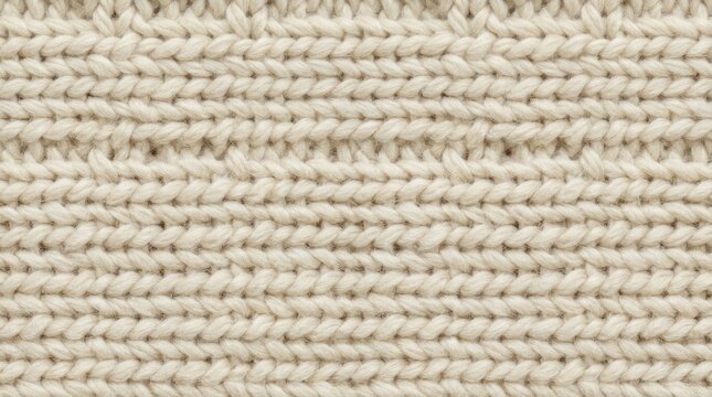 Close up of a textured beige woven fabric background with subtle variations