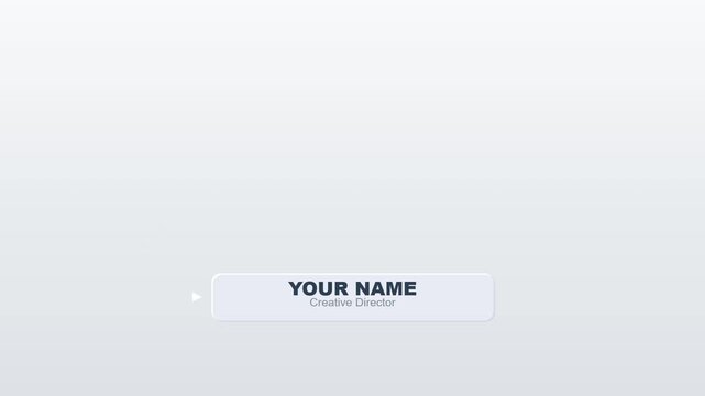 Minimalist white background with subtle shadow and text overlay