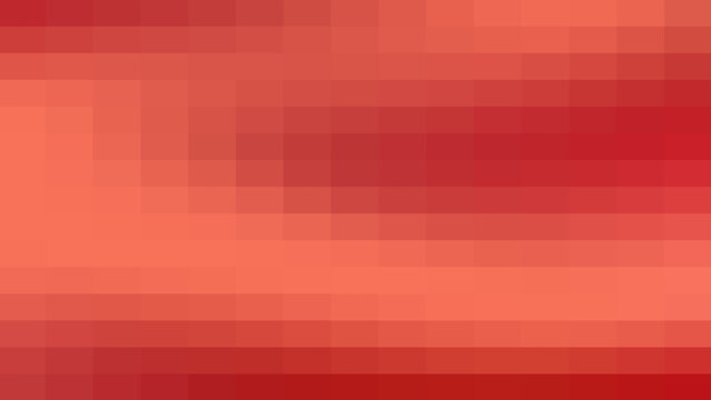 Abstract red pixelated mosaic grid background texture with geometric digital square patterns and pixel art style for retro gaming themes and modern technological interface website design