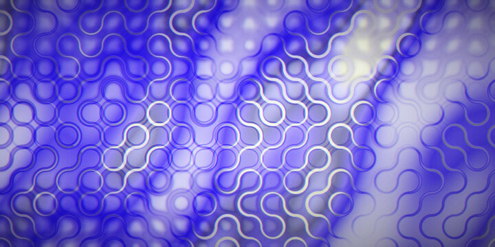 Ominous blue light skims a curved tile maze, broken by glass fragments and dark cinematic grain for moody backgrounds.