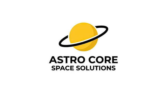 Astro Core space solutions logo with ringed planet icon.