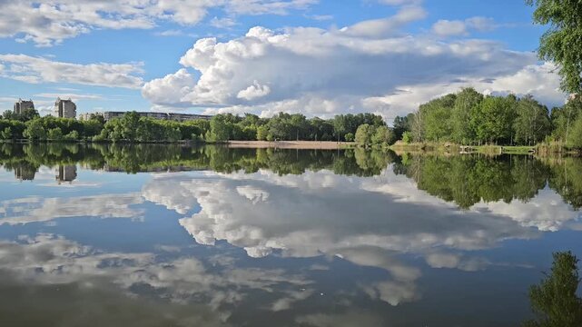lake and clouds