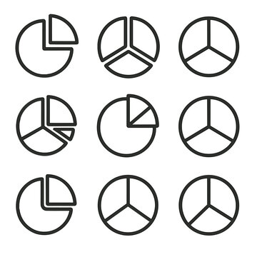 Business icon icons without vector single chart clean compact equal labels diagram