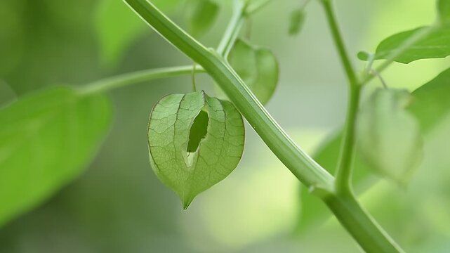 Pygmy groundcherry or Physalis angulata fruits on natural background.