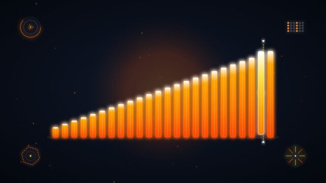 Vector Animation of Data Sorting Algorithm Geometric Bars