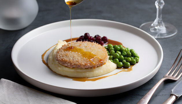 Swedish Wallenbergare Veal Patties with Mash