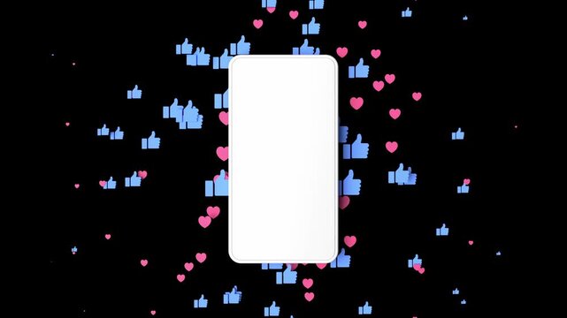 Social Media Reactions 3D Animation for Marketing and Mobile Engagement