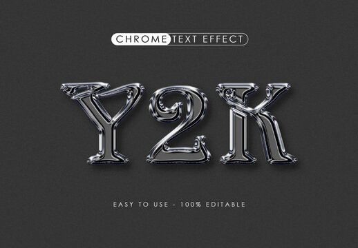 Chrome Text Effect