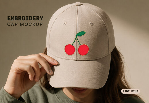 Embroidery Cap Mockup
