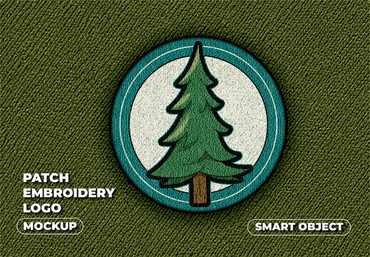 Patch Embroidery Logo Mockup