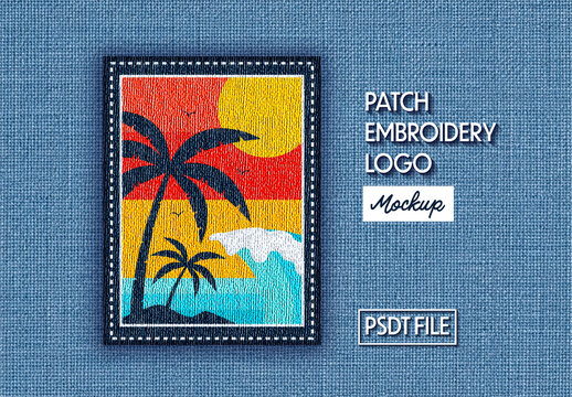 Patch Embroidery Logo Mockup