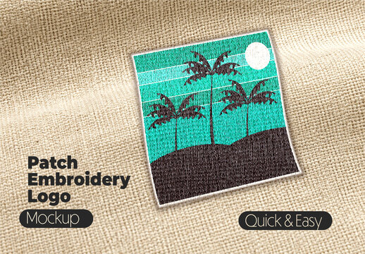 Patch Embroidery Logo Mockup