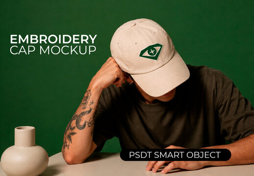 Embroidery Cap Mockup