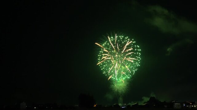 打ち上げ花火・花火大会イメージ（音声あり）