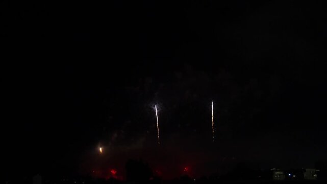 打ち上げ花火・花火大会イメージ（音声あり）