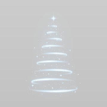 Festive Christmas tree with sparkling lights and shimmering decorations.
