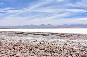 Laguna Tebinquinche - high-salinity lake in the Atacama Desert, Chile. © Gennady