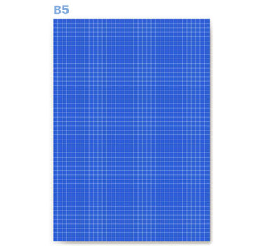 Blueprint Paper displays white square ruling across saturated blue field. Ideal for architecture diagrams, engineering drafts, technical presentations, construction plans, vector assets