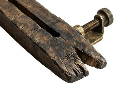 Wooden Carpenter Vice Clamp Tool 3D Render