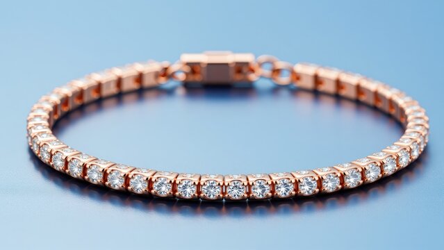 Elegant gold and silver tennis bracelet with sparkling cubic zirconia stones, luxury jewelry accessory, close-up shot on a neutral background, stylish and fashionable women's jewel