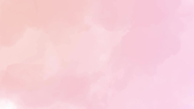 Pale pink watercolor background with soft cloudy variation in motion.