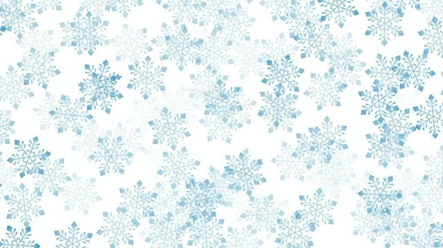 Snowflakes Falling on White 4K