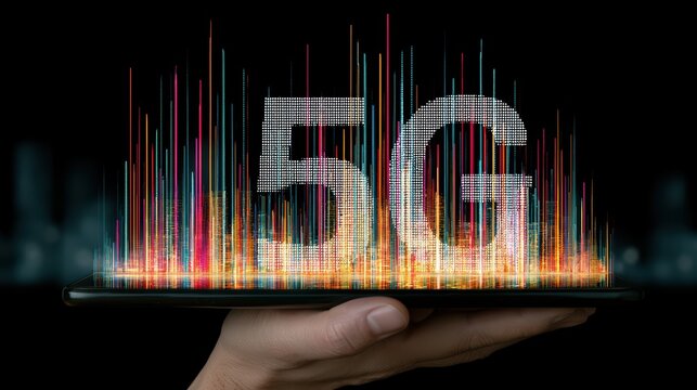 Double exposure photography of business and technology 5G wireless, mind, brain, technology, intelligence, head, human, science, digital