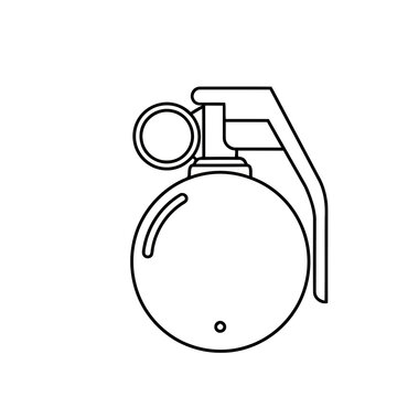 Grenade outline icon