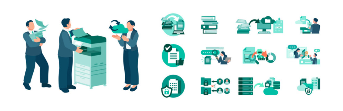 Streamlining paper documents into secure cloud storage through automated OCR and expense processing, a cloud-based platform enables business teams to manage digital approvals and access control