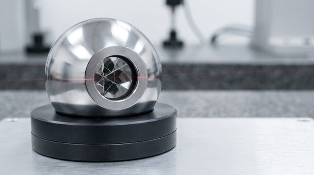 Precision Spherical Retroreflector in a Laser Metrology Laboratory