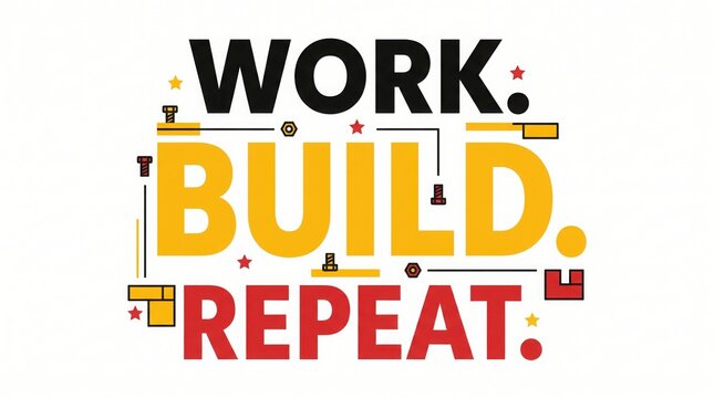 Made to Work Motivational Typography Design