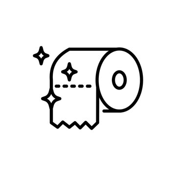 Toilet Paper Roll icon vector symbol illustration