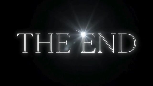 Bright White Light Point Traces Serif The End Outline Like Invisible Pen For Minimal Cinematic 4K Reveal.