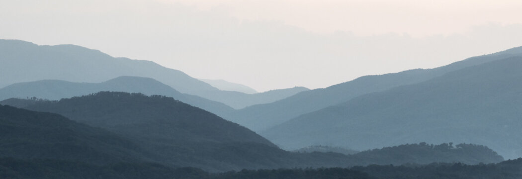 Pastel Mountain Ridges - The Great Smoky Mountains National Park 