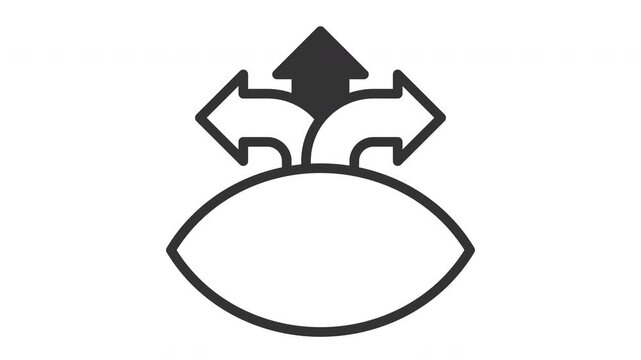 Animated visual perception icon