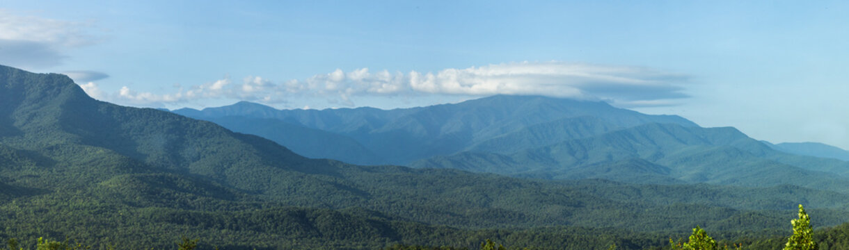 Panoramic View Of The Great Smoky Mountains National Park 