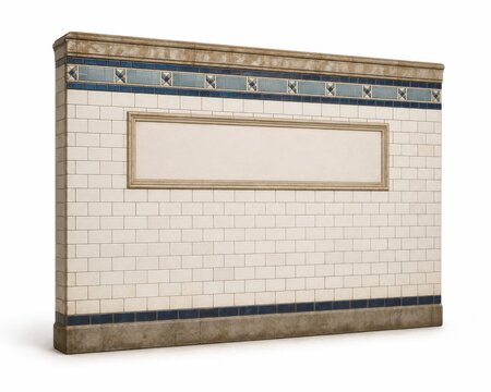 Subway Tile Wall Section