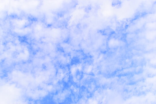 beautiful blue sky with sunlight in springtime