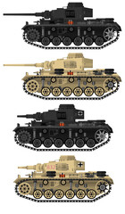 Naklejka premium Medium German Main Battle Tanks