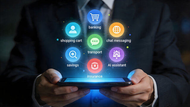 Mobile Super App Ecosystem with Integrated Digital Services