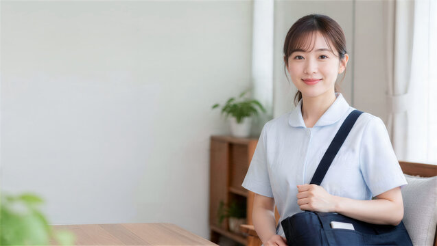 精神科訪問看護の落ち着いた採用向けポートレート
