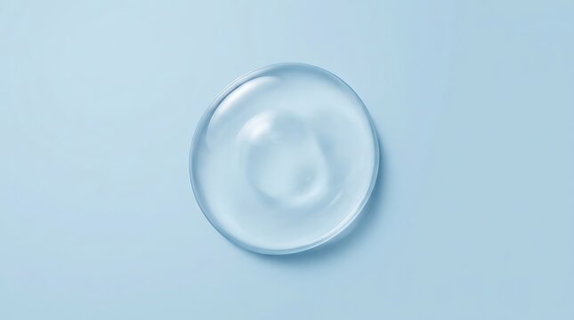 Clear skincare essential oil drop with natural ingredients for wellness and cosmetic beauty product routine