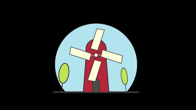 rotating windmill 