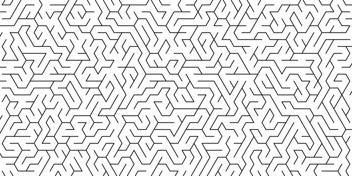 Geometric geo pattern seamless hexagon form abstract background vector illustration
