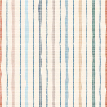 Colorful vertical grunge stripes, seamless pattern, vector background