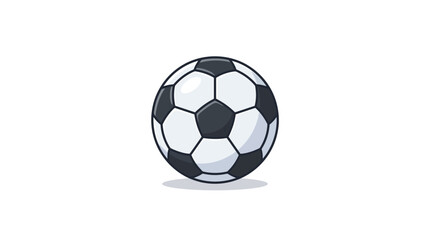 Fototapeta premium Soccer ball rests on the ground waiting for the match to begin during an international tournament.