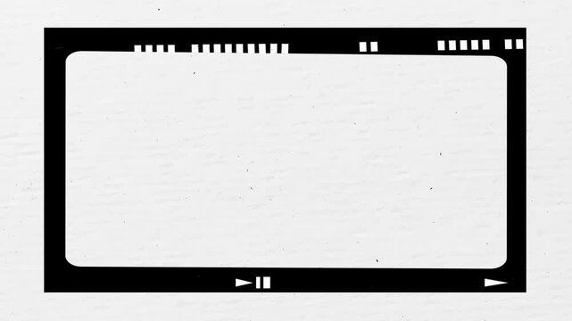 Authentic 4K Super 8 Film Frame With Sprocket Hole for Retro Vintage, Super 16 Film Frame Grain Dust Authentic Scan from Vintage, Film Matte Overlay With Halation Effect And Subtle Shake