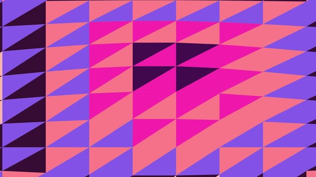 Abstract Geometric Heart Pattern in Shades of Pink and Purple