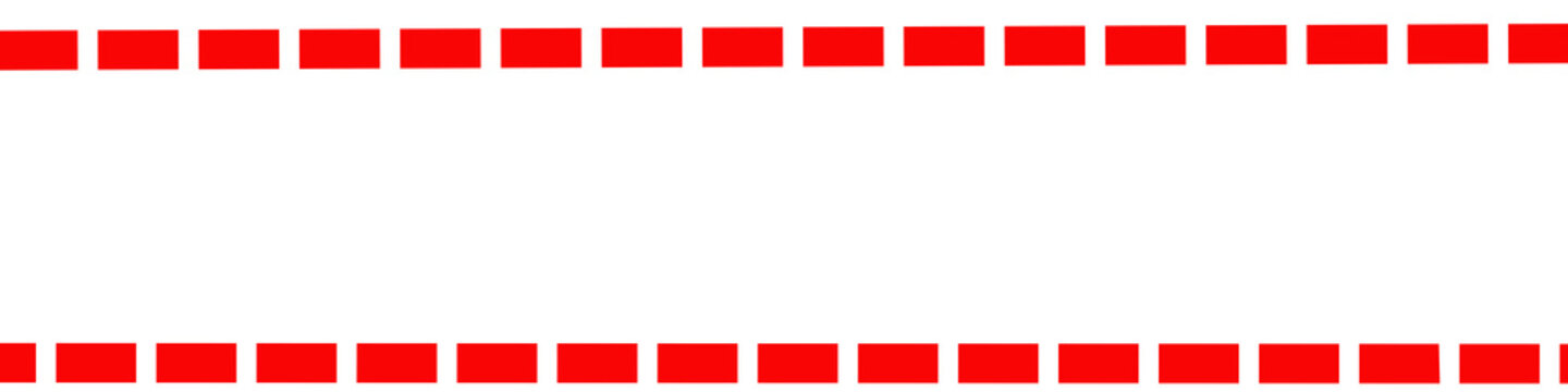 Red dashed border lines